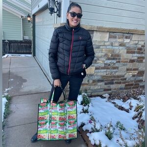 Upcyled Spaghetti Packaging Shopper Tote